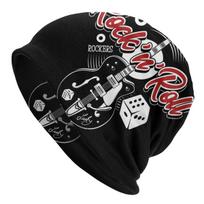 Muzika Kauliukai Rokeriai Gitaros Rockabilly Rokenrolas Plaunamas Šiltai Varpas Dviračių važinėjimas Kasdieninės pupelės Apsauga Unisex Moteriškos kepurės One Size