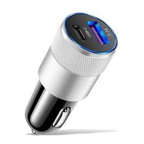 Pd Usb Car Charger 66w Super Fast Charging Car Charger Adapter For Iphone 13 14pro Xiaomi Samsung Quick Charge 3.0 Usb C Charger balta