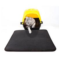 Naminių gyvūnėlių valymo produktas Eva vandeniui atsparus dvigubas kačių kraiko kilimėlis 30*30cm black