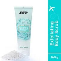 Nykaa Wanderlust Body Scrub Mediterranean Sea Salt Scrub 140 gm white