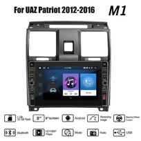 8 colių 2 din Android automobilio radijo daugialypės terpės vaizdo grotuvas, skirtas UAZ Patriot 2012-2016 su mygtuko rankenėle Carplay WiFi 2+32GB 1+32GB gray
