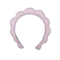 1PC Sponge High Skull Top Band SPA Head Band Hair Band Wash Face Makeup Hair Band Hair Accessories rožinė
