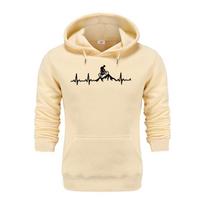 Mountain Bike Heartbeat Funny MTB Dirt Bike Hoodies Unisex Hooded Sweatshirt Hoodie Winter Autumn Fleece Warm Print Game Sportswear 2XL