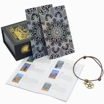 Naujas Aukso folijos lazeris Spalvotas Tarot Auksinis Spalvotas Spausdinimas Plastikinė Neperšlampama Stalo žaidimo korta