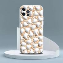 Širdelių Gėlės Skaidrus Dėklas Apple iPhone 11 14 13 Pro 12 7 8 Plus SE 2022 XR X XS Max 6 6S Silikoninis Telefono Dangtelis iPhone 14