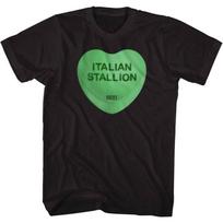 Rocky Italian Stallion Heart Black Unisex T-shirt S