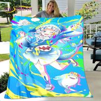 Gawr Gura Hololive Mielas Anime Minkštas Pliušinis Antklodė, Flanelinis Antklodė Mesti Antklodę Svetainei Miegamajam Lovai Sofai Iškylai Dangalas Vaikui 75x100cm (30x40inch)