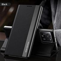 Matinis odinis dėklas, skirtas Xiaomi Mi 13T 12T 11T Pro 12X 12S Magnetinis odinis dėklas, skirtas Mi 13 Pro 12 11 Lite Flip Holder telefono dangtelis For Mi 11 balta