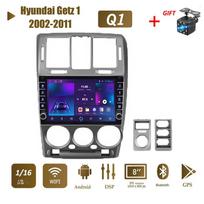 icreative WIFI automobilių radijo stereofoninė multimedija, skirta Hyundai Getz 1 2002-2011 su mygtuko rankenėle Android 2Din GPS Navi Auto 1+16GB 1+16GB