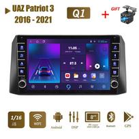 icreative Skirta UAZ Patriot 3 2016–2021 su mygtuko rankenėle Android Car Radio Multimedia Player Navigation Stereo GPS 2 Din 1+16GB 1+16GB