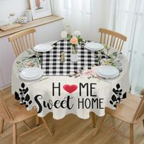 Augalų Akvarelės Gėlės Apvalus Stalo Užtiesalas Festivalis Valgomasis Vandeniui Atsparus Stalo Užtiesalas Stalo Danga Vestuvių Vakarėlio Dekorui 4pcs 33x48 Table mat