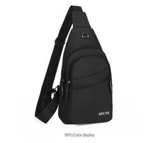 Unisex krūtinės krepšys Paprastas laikymo krepšys Lengvas kelioninis maža kuprinė Crossbody Bag Mada Kasdieniai vienetiniai krepšiai one size juoda