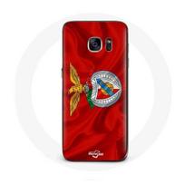 Coque Samsung Galaxy S6 slb benfica fond rouge raudona