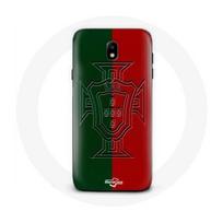 Case - Maniacase - Samsung Galaxy J5 2017 - Portugal logo green and red - Silicone - Soft juoda