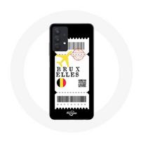 Coque pour Samsung Galaxy A32 5G Billet d'avion Bruxelles Belgique