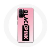 Coque pour Xiaomi Redmi Note 11s 5G Blackpink Groupe de K-pop Logo Noir Rose Fond Rose juoda