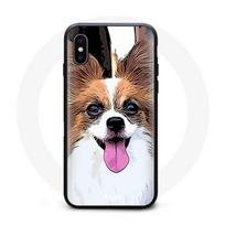 Case - Continental Toy Spaniel - Iphone XS Max - Soft - Black - Shock Protection