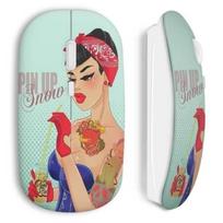 Souris Sans Fil Pin Up Blanche Neige