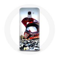 Coque pour Samsung Galaxy A6 2018 Casque MotoCross