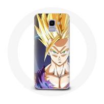 Coque pour Samsung Galaxy A6 2018 Dragon Ball Manga Sangoku Visage énervé