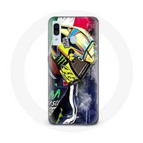 Coque pour Samsung Galaxy A20 Valentino Rossi Pilote de vitesse champion