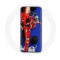 Coque pour Samsung Galaxy S6 edge Formule 1 Fernando Alonso Pilote automobile F1 Rouge
