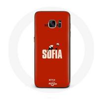 Coque pour Samsung Galaxy S6 Edge La casa de papel Sofia Art