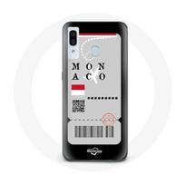Coque pour Samsung Galaxy A40 Billet d'avion Monaco