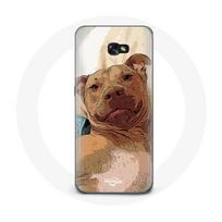 Coque pour Samsung Galaxy A5 2017 American Pit Bull Terrier Marron ruda