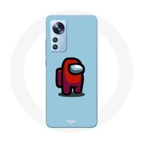 Coque pour Xiaomi Mi 12 / 12X Among Us jeu vidéo Fond bleu mėlyna