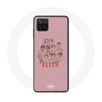 Coque pour Samsung Galaxy A22 4G Elite Saison 5 Affiche personnages Fanart Logo