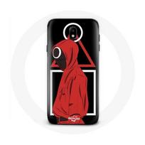 Coque pour Samsung Galaxy S5 Squid Game logo symboles triangle carre cercle Fond Noir