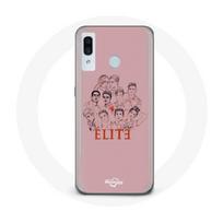 Coque pour Samsung Galaxy A20 Elite Saison 5 Affiche personnages Fanart Logo