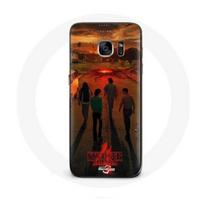 Coque pour Samsung Galaxy S6 Edge Stranger Things Saison 4 Affiche Art Equipages de la Nouvelle Théo