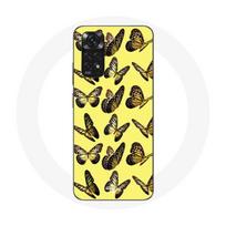 Coque pour Xiaomi Redmi Note 11S Papillons Fond Jaune geltona