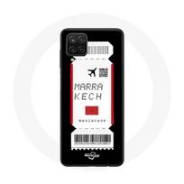 Coque pour Samsung Galaxy A22 4G Billet d'avion Marrakech Maroc