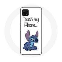 Coque pour Samsung Galaxy A22 5G Lilo et Stitch mignon Fond blanc balta
