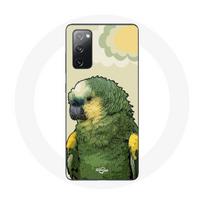 Case - Amazon - Galaxy S20 FE - Green - Soft - Parrots žalia
