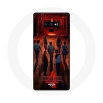 Coque pour Samsung Galaxy Note 9 Stranger Things Affiche Equipages Fan Art Saison 4