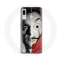 Coque pour Samsung Galaxy A20e Berlin La casa de papel Berlin Masque Split