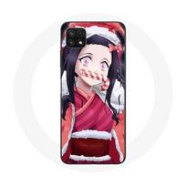 Coque maniacase pour Samsung Galaxy A22 5G Anime Demon Slayer Kamado Nezuko Le jour de Noël 2023 juoda