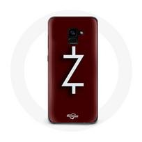 Coque pour Samsung Galaxy A8 Plus Ozark Saison 4 Logo Z Blanc Fond Rouge