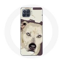 Coque pour Oppo A93 Chien de Pitbull Blanc balta