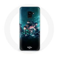 Coque pour Samsung Galaxy A8 Plus Demon Slayer Manga Tanjiro et Nezuko