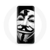 Coque pour Samsung Galaxy A8 Plus Nous Sommes Légion Masque Anonyme