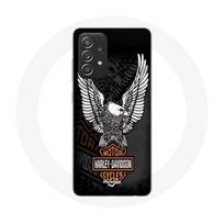 Coque pour Samsung Galaxy A52 Harley Davidson aigle logo