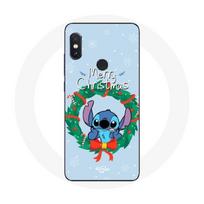 Coque pour Xiaomi Redmi Note 5 Pro Stitch neige joyeux Noël bleu