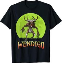 Wendigo Kriptidas Pilnatis Kriptozoologija Unisex Marškinėliai S