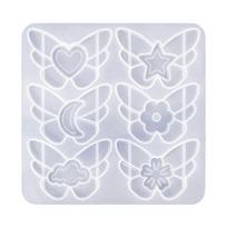 Customizable Butterfly Hairclip Mold Handmade Jewelry Making Mould Versatile Silicone Moulds Car Air Vent Embellishments 1 white