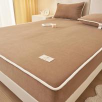 Šiltas Yang Velvet kraštais sandarus ir formos šlifuotas paklodė, didelio svorio sutirštintas šiltas aksominis paklodė, čiužinio apsauga 90*200cm